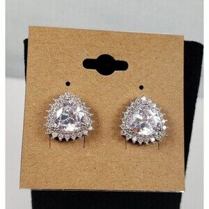 Eliza & Jane 925 Sterling Silver Cubic Zirconia Spinel Large Stud Earrings